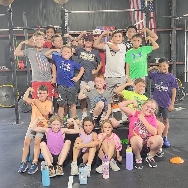 Youth athletes at ELEVATE summer camp